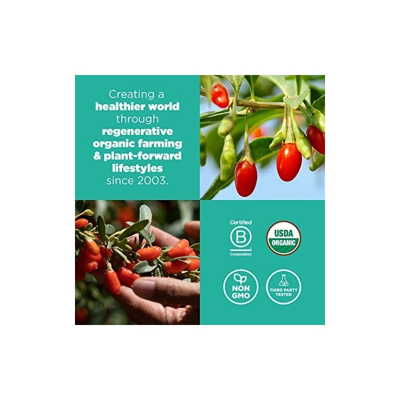 Navitas Organics Goji Berries 1 Pound USDA Organic Superfood Antioxidants