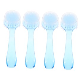 Mobestech 4pcs Nail Cleaning Brush and Exfoliating Brushes for Hands Toes and Nails Compact and Portable Manicure Tools Cover for Home and Travel