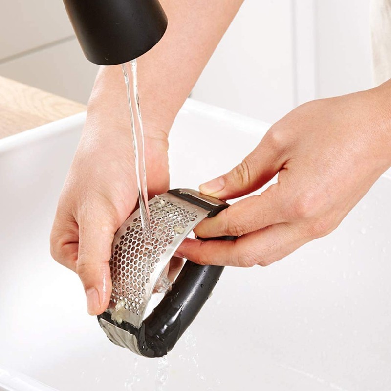 WEPPC Garlic Press Rocker Stainless Steel Garlic Mincer Crusher and