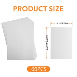 Wet Palette Paper, Hydration Paper Sheets Refillment Keep Paint Wet for Everlasting Wet Palette Compatible with Miniature and Model Painting Model and Acrylic Painting 60 Sheets