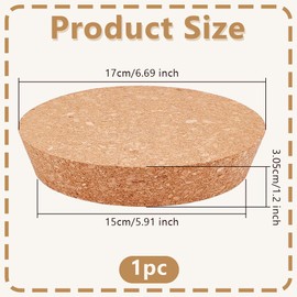 OLYCRAFT Large Cork Stoppers 5.9~6.7 Inch Cork Bottle Stoppers Tapered Cork Plugs Cork Canning Jar Lids Wood Tapered Cork Plugs Wooden Tapered Cork Stopper for Kitchen Wedding Favor Canning