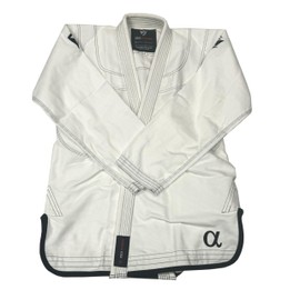 Zed Honra - Men's Alpha Gi - Premium BJJ Kimono, Durable Pearl Weave and Rip Stop, Includes White Belt and Bag | White | A1