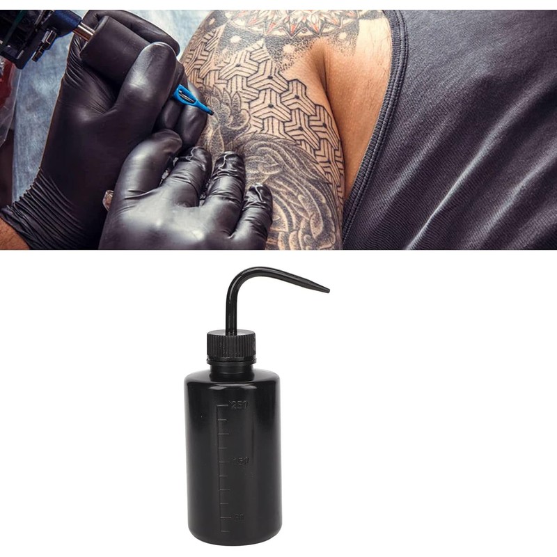 6 Uds 250ml Tatuaje Agua Squirt Botella Tatuaje Lavado Botella