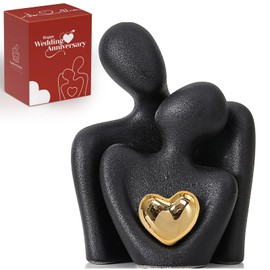 Mini Couple Statue TV Stand Decor Items for Living Room Abstract Sculpture Knick Knots Home Decor Couples Love Office Show Pieces for Bedroom Romantic Gifts Valentine's Day