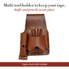 Style n Craft Tape and Knife Holder, Full-Grain Leather Tool