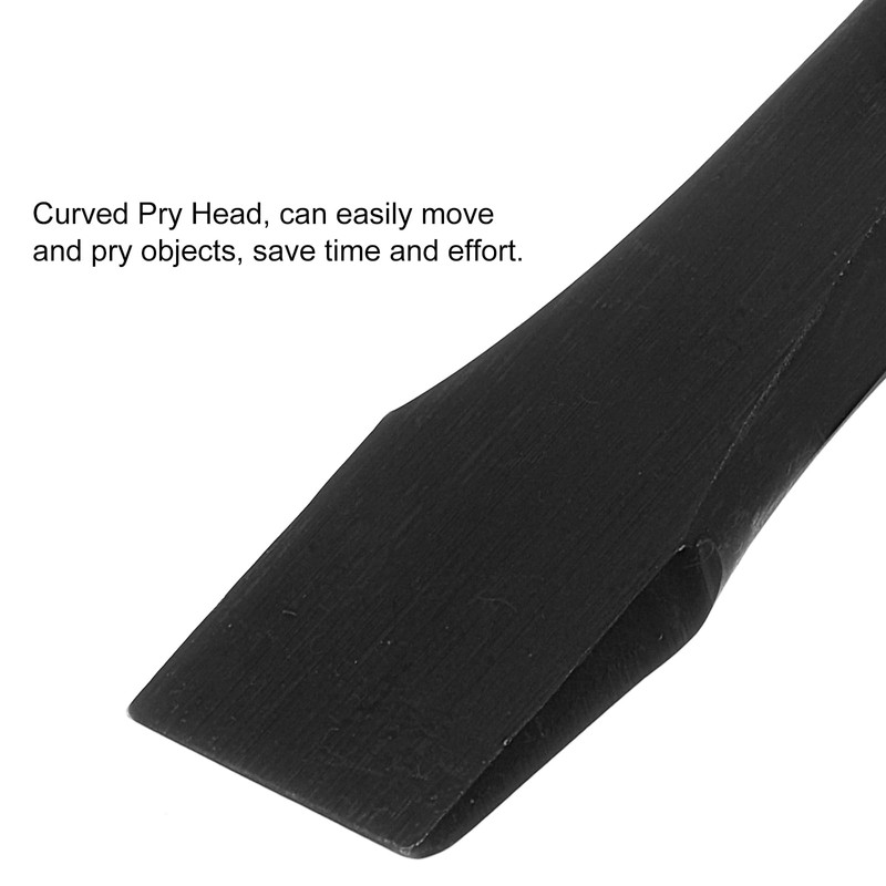 sourcing map Angled Tip Pry Bar 12 Inch CR-V Curved