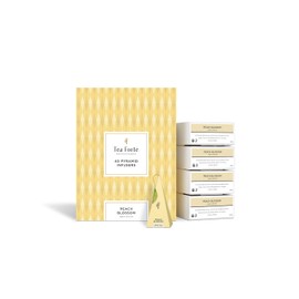 Tea Forte Peach Blossom White Tea Event Box, Bulk Pack of 40 Pyramid Infuser Tea Sachets for All Occasions