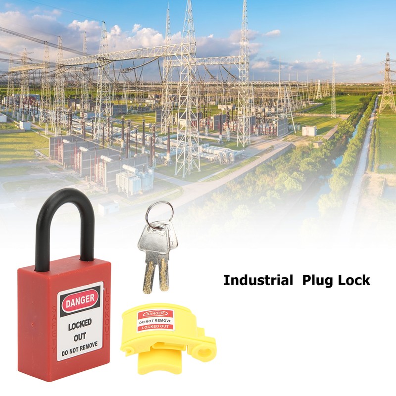 Industrial Plug Lockout Engineering Plastic Nylon Waterproof Safety Lockout Kit