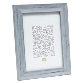 Deknudt Frames photo frame, Resin, gestreift, grey, 13 x 18 cm