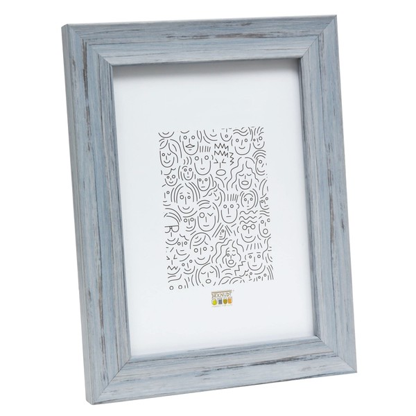 Deknudt Frames photo frame, Resin, gestreift, grey, 13 x 18