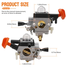 KM131R Carburetor for Stihl FS131R FS131 KM131 HT131R HT133 HT131 Brushcutter Trimmer Replace 4180-120-0619 4180-120-0617 with Air Filter