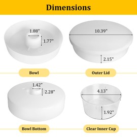 AOIT Rapid Bee Feeder for 8 or 10-Frame Bee Hives - 2 Pack Round Hive Top Feeder for Beekeepers Feeding Bees, Plastic Bee Water Feeder Drinking Bowl for Beekeeping Supplies, White