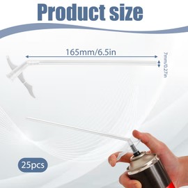 25Pcs Spray Foam Nozzles Spray Foams Replacement Tubes Expanding Foam Nozzles Insulating Gap Filling Nozzle for DIY Spraying