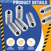 Hicarer 5 Pcs 014973322175 Coupling Nuts 3/8-24 x 1-1/8" Hex