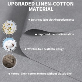 BKSAI No Drill Blackout Blind, Portable Blackout Blinds Stick on for Windows Fits Any Size Shape, Upgraded Blackout Material Cover, Blackout Curtains for Bedroom Baby’s Room (Grey, 130x150cm)