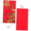 DOITOOL 6pcs Chinese Year Red Envelopes Dragon Year Delicate Pattern