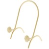 Bard's Brass Metal Easel Stand, Seashell, 5.75" H x 3.75"