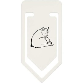 91mm 'Singapura Cat Napping' Large Plastic Paper Clip (CC00084138)