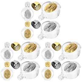 12 Piezas Botella De Agua Dispensador De Vidrio Decoración De La Boda Decoraciones De La Casa Para El Hogar Botella De Agua Botellas De Aceite Esencial Botella De