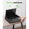 HOLEWOR Gun Safe, Biometric Safes for Pistols with LCD Display