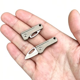 Joycube Titanium Alloy Small Pocket Knife for Women and Men, Tiny Mini Folding Knives, Cute EDC Box Cutter, Gifts Stocking Stuffers
