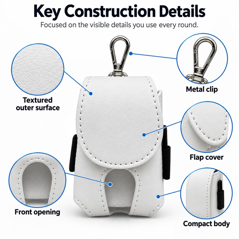 Golf Ball Waist Pouch for Easy Ball Access – Portable