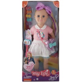 My Life As 18” My Life As JoJo Siwa Poseable Doll With Unicorn Shirt Selfie Stick & Purse