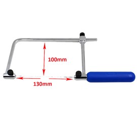 TopHomer 2 Packs Coping Saw U-Shaped Frame High Carbon Steel Hand Woodworking Saw for Jewelry Craft Wax Ring Cutting Metal Saw Making