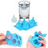2 Pack Silicone Ice Cube Tray, Shark Fin Ice Trays,