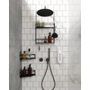 Umbra Cubiko Shower Bin Caddy Set, Corner, Black