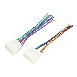 ACROPIX 70-7304 Car Stereo CD Player Wiring Harness Set Wire Radio Adapter Fit for Hyundai Elantra - Pack of 2 White