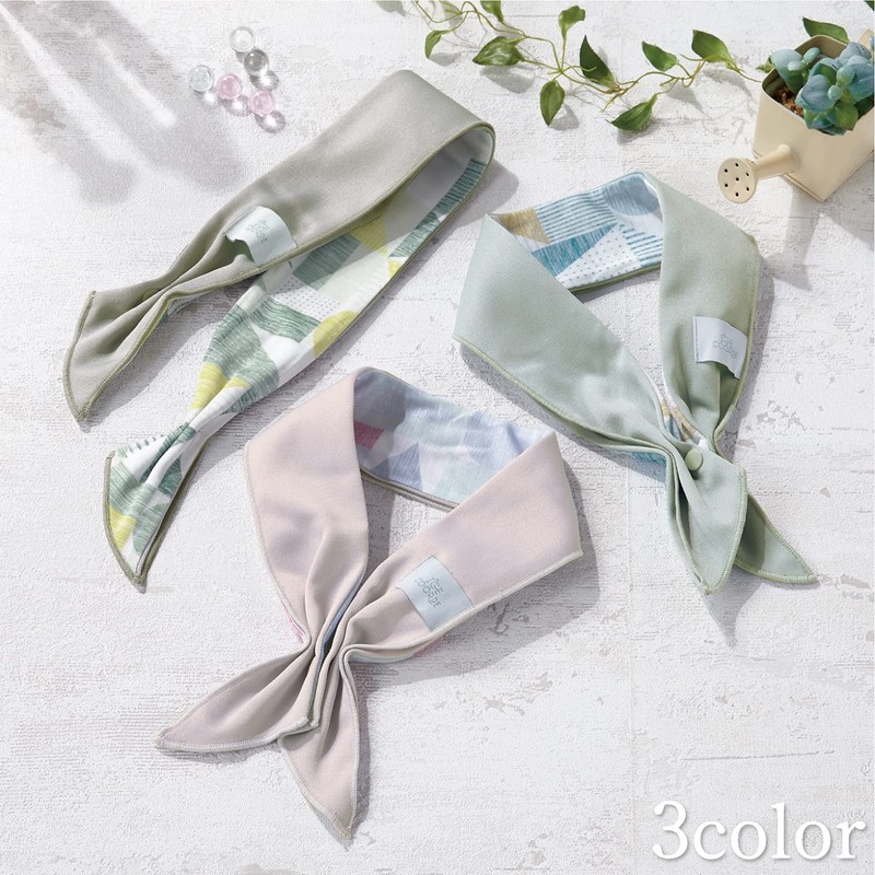 Elecom HCC-SC21BU Cool Scarf, Contact Cool, Heat Prevention Goods, Ice
