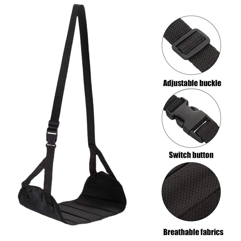 1 Pack Airplane Footstool, Foldable Hanging Footstool, Hammock, Travel Accessories,