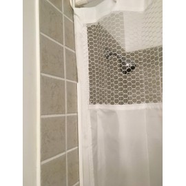 StayDry Systems Splash Guard Shower Curtain (38" Wide with mesh)