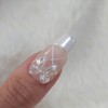 Pearl Shell Ballet Core Handmade Nail Tips - Short Square