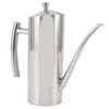 Oil Dispenser Bottle Stainless Steel Mirror Appearance Curved Handles Ergonomic