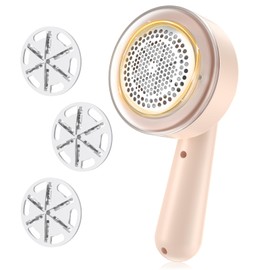Bobble Remover for Clothes, 8W Powerful Lint Remover 3 Speeds, Fabric Shaver with 3 Shaving Heads, Fluff Shaver Brush Fuzz Debobbler for Clothes Blanket Carpet Bobbles Sweater Sofa Fibre Lint Shaver