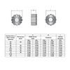 #6-32 Keps Nuts with External Tooth Washer, K-Lock Keps Nuts