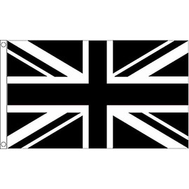 Union Jack (Black) Small Flag 3ft x 2ft
