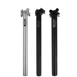 DJC Ultralight Bike Seatpost MTB Straight/Floating Seatpost 25.4 27.2 28.6 30.9 31.6mm X 350mm Mountain Bike Seat Tube Seatpost (Silver Straight, 27.2mm)