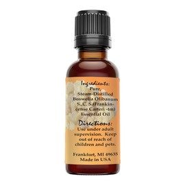 Creation Pharm Frankincense Essential Oil Therapeutic Grade Natural 30 ml (1 oz) Aceite esencial de incienso | Premium Quality | Olibanum | Comfort Care Meditation Aromatherapy for Diffuser 100% Pure