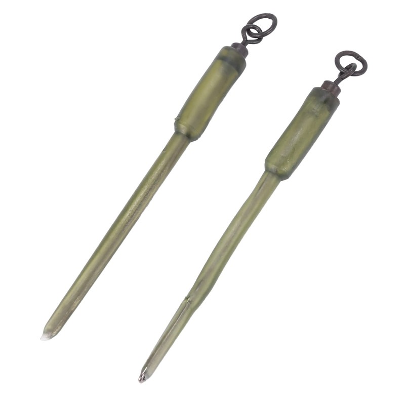 10Pcs Fishing Connector Swivels PVA Tube Bags Stems Solid Bag