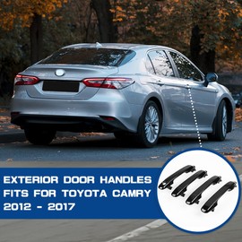 Guteauto Front Rear Driver & Passenger Side Exterior Door Handles 69211-06090 69217-06370 for Toyota Camry 2012-2017 - Set of 4