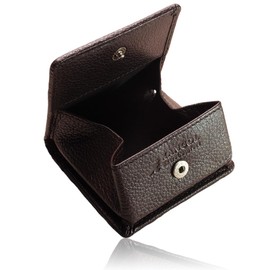 Kangol Extra Comfort Men's Wallet, Coin Purse, Genuine Leather, Kangol Goat Leather, Lightweight, Durable, Compact, Leather, Cute, Cute Gift, Dark Brown B