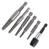 6Pcs Damaged Stripped Screw Extractor Set,Broken Screw Extractor kit, for