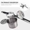 BESTOYARD Potato Masher Potato Ricer Stainless Steel Manual Squeezer Vegetable