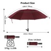 Satol 54" Large Auto Open/Close Reverse Folding Umbrella 12 Reinforced