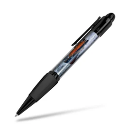 1x Black Ballpoint Pen (Photo Insert) - Aberdeen RNLI Lifeboat Boat Ocean Sea - Soft Feel Finger Grip #50012