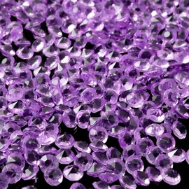 SQXBK Wedding Table Scatter 2000PCS 4.5mm Purple Diamond Rhinestones, DIY Clear Acrylic Stones Crystal Acrylic Crystals Diamonds, Acrylic Gems Confetti Scatter