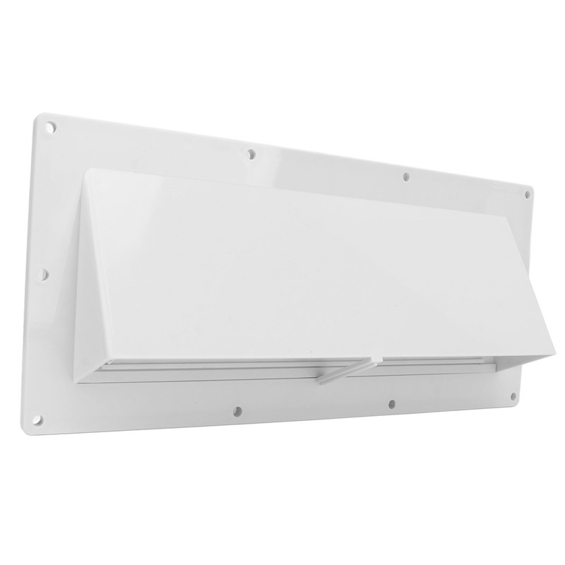 RV Exhaust Vent Cover White Range Hood Sidewall Vent Cover